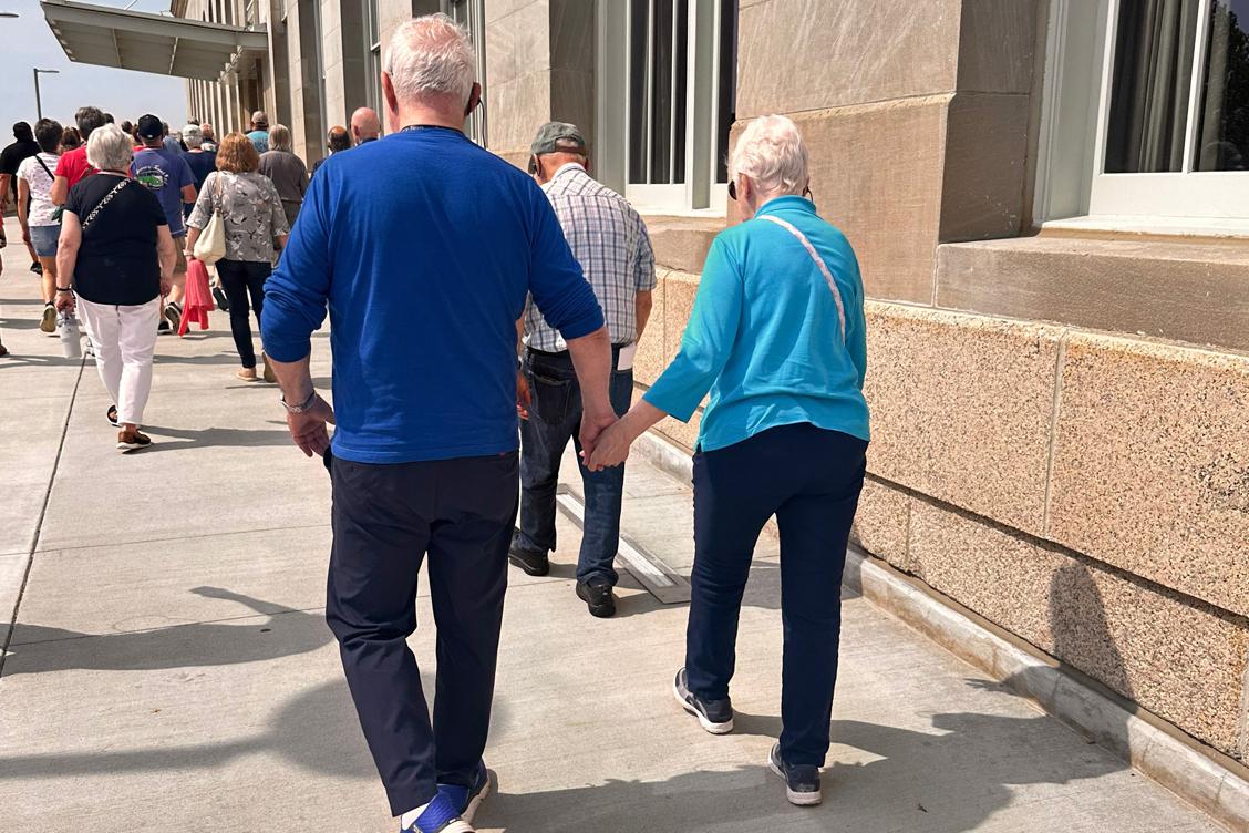 MORE Attendees heading into Michigan Central Station