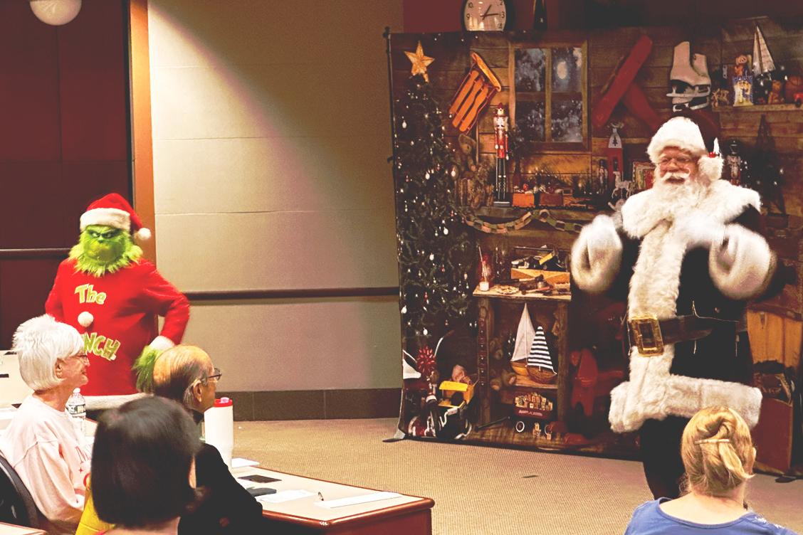 The Grinch visiting MORE classroom