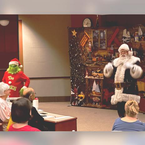 The Grinch visiting MORE classroom